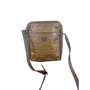 Fendi Vintage FF Logo Crossbody Bag With Certificate Of Authenticity